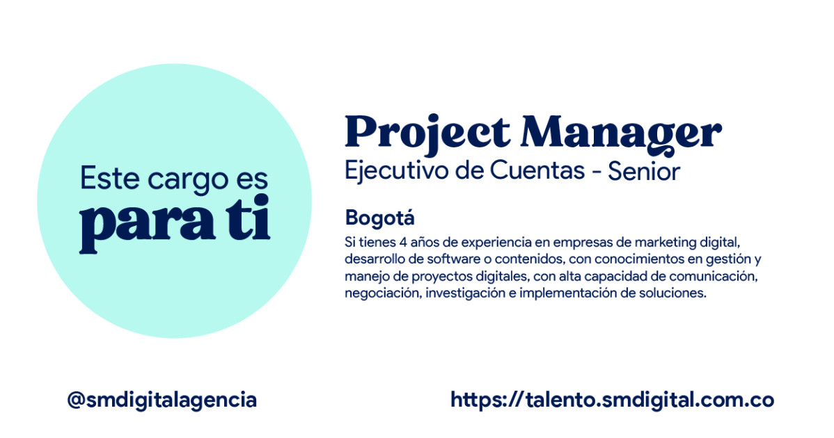 Ejecutivo de cuentas pm/ bogotá